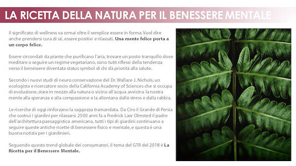 I trend 2018 del settore Garden - 1° parte