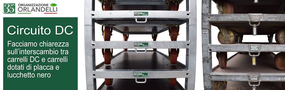 Interscambio tra carrelli DC (Orlandelli) e carrelli con lucchetto nero