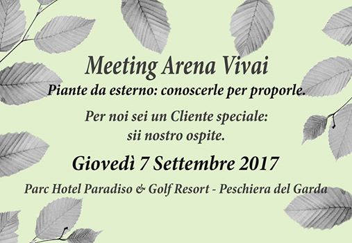 Meeting Arena Vivai - Piante da esterno: conoscerle per proporle
