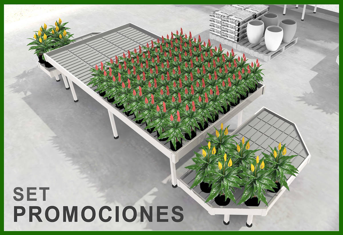 MODELOS EXPOSITIVOS PARA PLANTAS Y FLORES