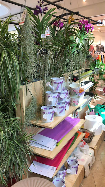 Exhibition island in the shopping center