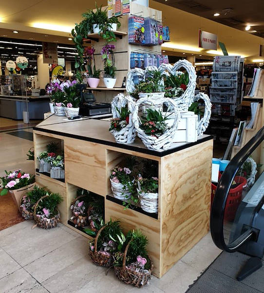 Wooden line AMOR for the newsstand