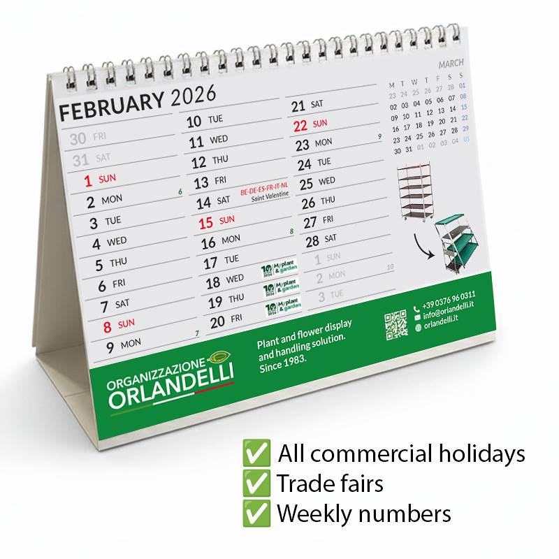 تقويم ٢٠٢٦ لقطاع النباتات والزهور