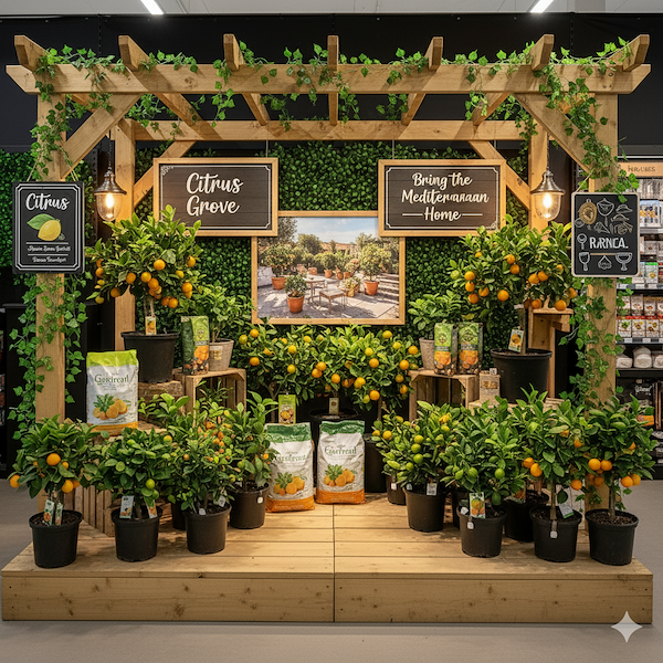 Pedana espositiva in legno naturale