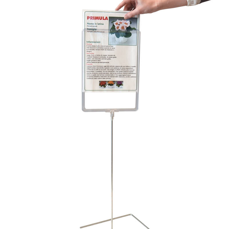 Price stand with fixed frame