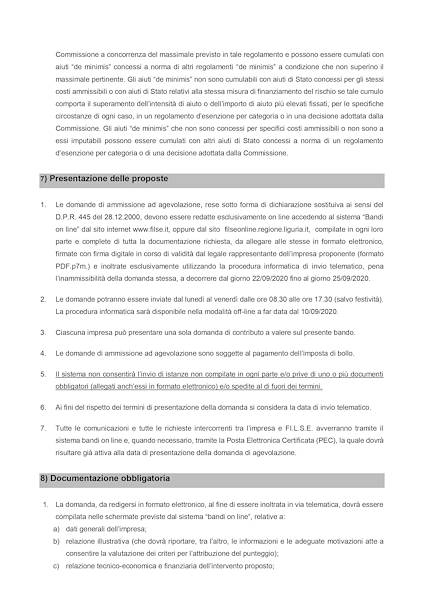 Regione Liguria: BANDO A FAVORE DELLE MICRO, PICCOLE E MEDIE IMPRESE