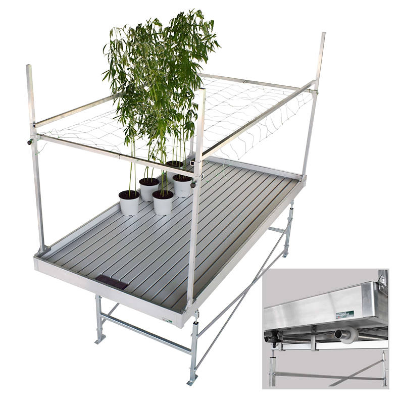 rolling bench growing systems