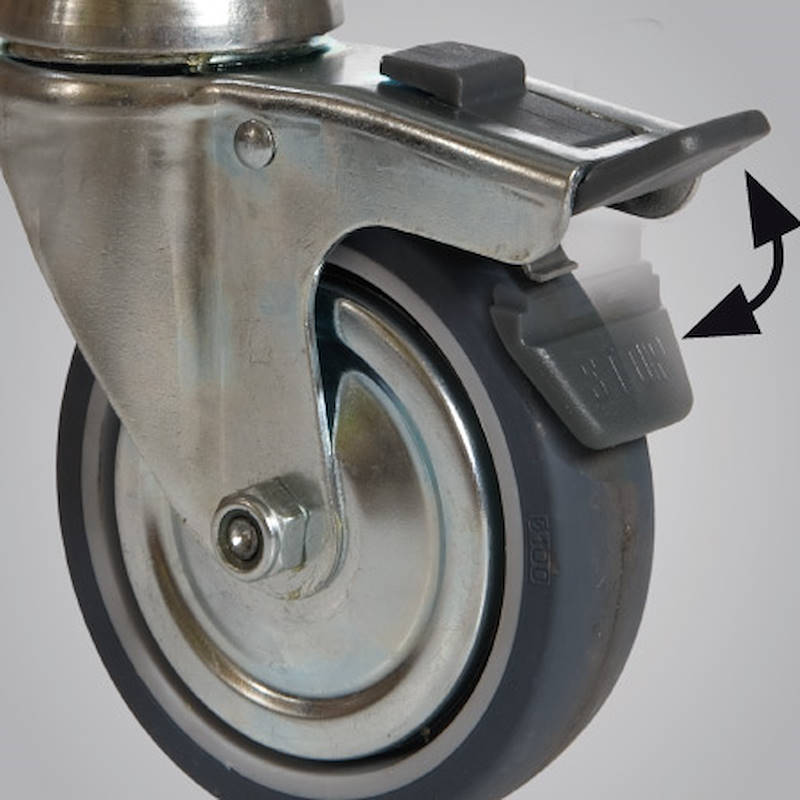 Sechseckiger Verkaufstisch mit Aluminiumprofil