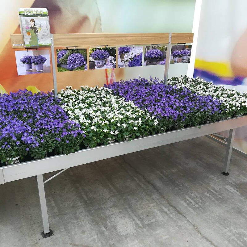 Welded aluminium bench