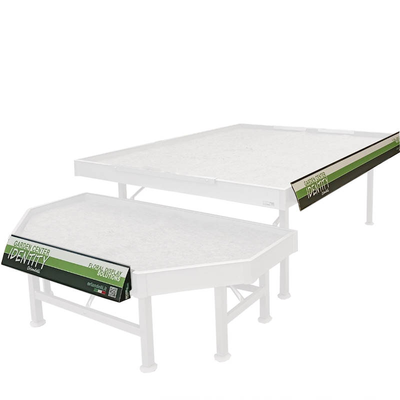 Werbetafel Display für Verkaufstische<br><br>A5&nbsp;formatieren -&nbsp;L&auml;nge 2450 mm&nbsp;(Nr. 2 Stk)&nbsp;F&uuml;r&nbsp;Verkaufstisch&nbsp;Seite 2530 mm