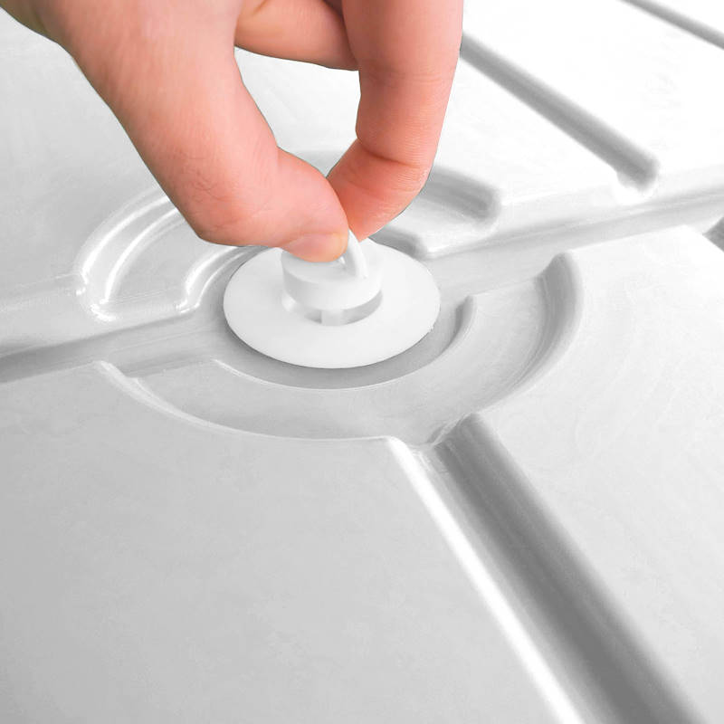 White DC water tray